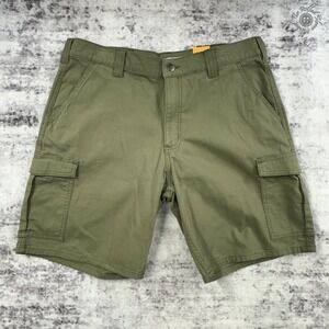 NWT Carhartt Flex 9" Canvas‎ Cargo Work Short Relaxed Green Men's 36 BS6984-M